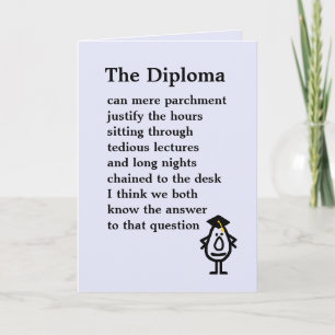 Het diploma kaart