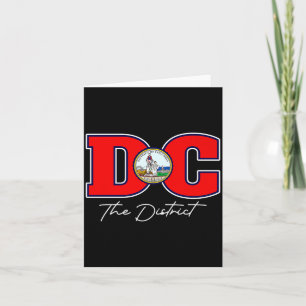 Het district Washington DC vakantiesouvenir VS Kaart