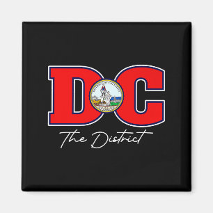 Het district Washington DC-vakantiesouvenir VS Magneet