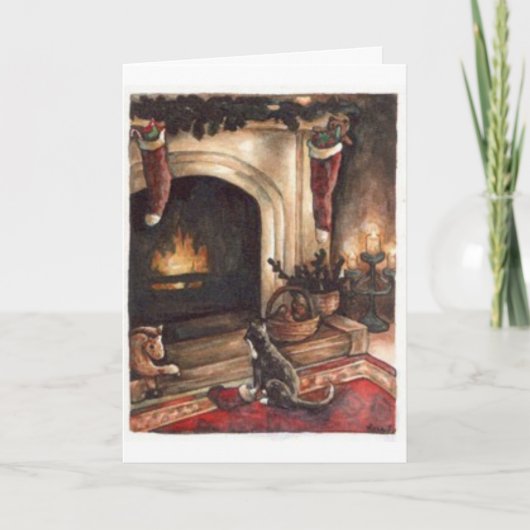 Het Dit wensen van Kerstmis Feestdagen Kaart (Voorkant)