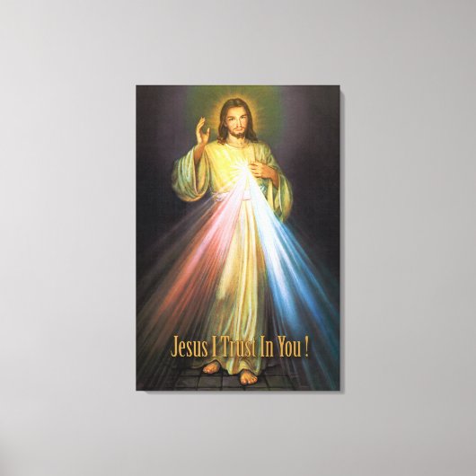 HET DIVINE MERCY DEVOTIONAL AFBEELDING CANVAS AFDRUK (Voorkant)