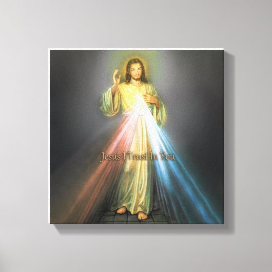 HET DIVINE MERCY DEVOTIONAL AFBEELDING CANVAS AFDRUK (Voorkant)