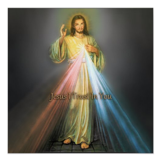 HET DIVINE MERCY DEVOTIONAL AFBEELDING PERFECT POSTER (Voorkant)
