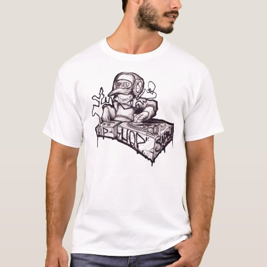 HET DJ-SHIRT T-SHIRT (Voorkant)