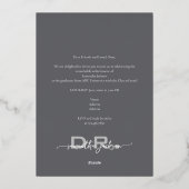 Het Doctor Chic Doctoral Afstuderen Photo Magazine Folie Uitnodiging (Achterkant)