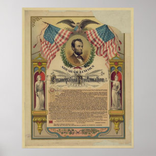 Het document Emancipation Proclamation Print