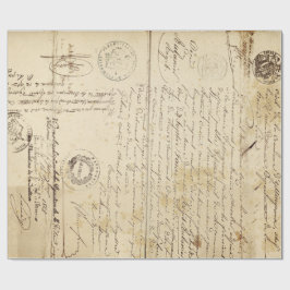 Het document van het manuscript Meubilair ontkoppe Cadeaupapier