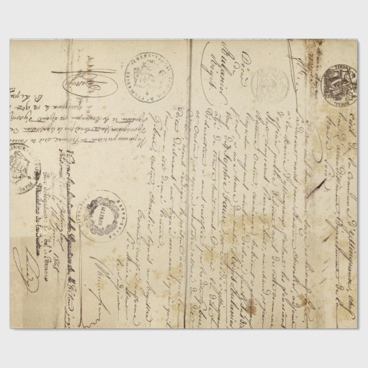 Het document van het manuscript Meubilair ontkoppe Cadeaupapier (Vlak)