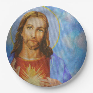 Het document van Jesus borden Papieren Bordje