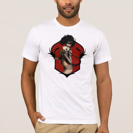 Het dode Man... zwarte Aces & 8s T-shirt (Voorkant)