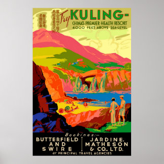 Het doden van Chinese reisposter. Poster
