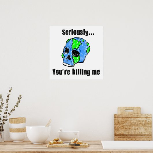 Het doden van het poster van de Aarde (Keuken)