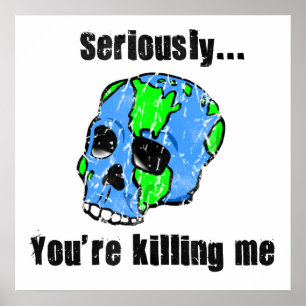 Het doden van het poster van de Aarde