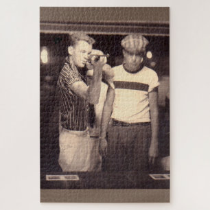 het doel bereiken en een kewpie pop winnen legpuzzel