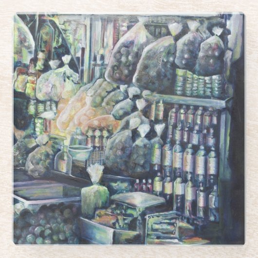 Het doel is bereikt, Singapore Glazen Onderzetter (Voorkant)