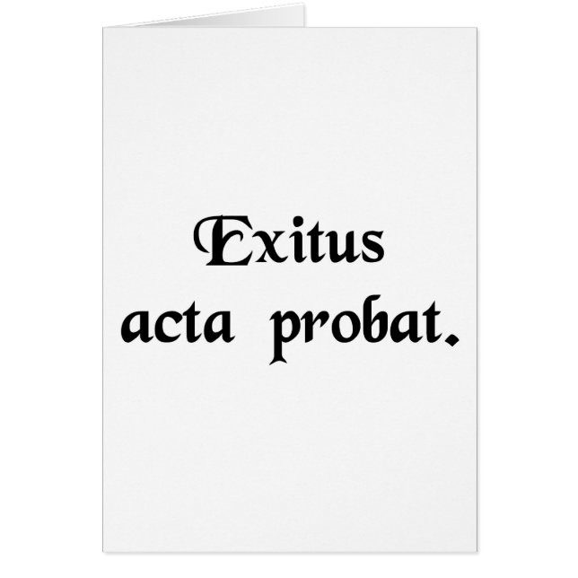 Het doel rechtvaardigt de middelen. (Voorkant)