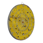 Het doel van de boogschieten dicht met vele pijlga dartbord (Voorkant Links)