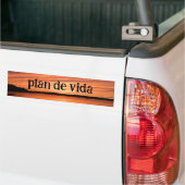 Het doel van het leven Volg je doelplan de vida Bumpersticker (Op Truck)