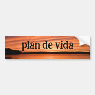 Het doel van het leven Volg je doelplan de vida Bumpersticker