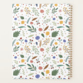 Het doel vangt floreel patroon planner (Achterkant)