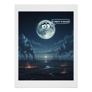 Het doet pijn om te kijken - als de maan kon prate perfect poster