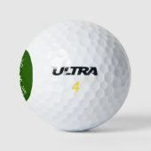 Het dokken aan het Groene Stomme Reindeer Emoji Pi Golfballen (Logo)