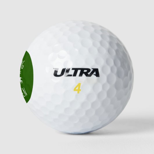 Het dokken aan het Groene Stomme Reindeer Emoji Pi Golfballen (Logo)