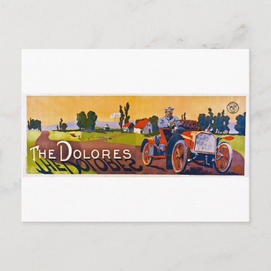 Het Dolores Automobile Briefkaart (Voorkant)