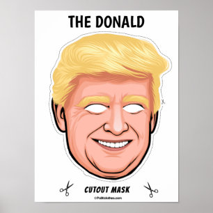 Het Donald Halloween Masker Poster