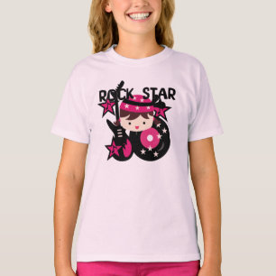 Het donkerbruine Meisje van de Ster van de Rots T-shirt