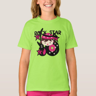Het donkerbruine Meisje van de Ster van de Rots T-shirt