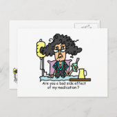 Het Donkere Haar van de Bijwerking van het Briefkaart (Voorkant / Achterkant)