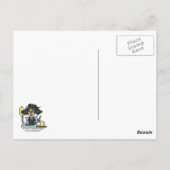 Het Donkere Haar van de Bijwerking van het Briefkaart (Achterkant)