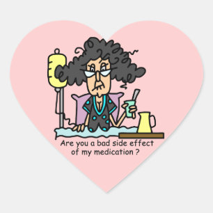 Het Donkere Haar van de Bijwerking van het Hart Sticker
