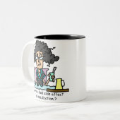 Het Donkere Haar van de Bijwerking van het Tweekleurige Koffiemok (Voorkant links)