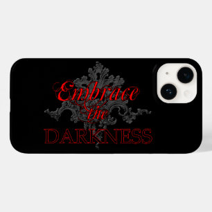 Het donkere Hoesje-Leate iPhone Case omsluiten
