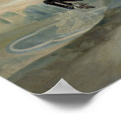 Het donkere paard 'Valido' Poster (Hoek)