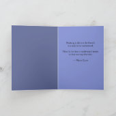 Het donkerpaarse Wenskaart van de Boom van de Kaart (Binnen)