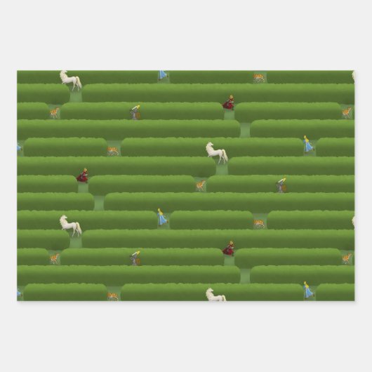 Het doolhof sprookje inpakpapier vel (Voorkant 2)