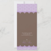 HET DOOPSEL NODIGT: UIT: oh zo mooie 7P Kaart (Achterkant)