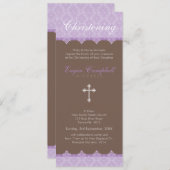 HET DOOPSEL NODIGT: UIT: oh zo mooie 7P Kaart (Voorkant / Achterkant)