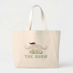 Het doorboren van de sneeuw grote tote bag