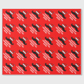 Het doorboren van het sneeuwkerstpapier cadeaupapier (Vlak)