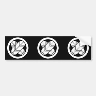 Het doorsnijden van hawkveren in cirkel bumpersticker