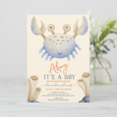 Het doorsturen van Waterverf onder het Baby shower Kaart (Staand voorkant)