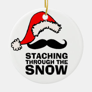 Het doorzoeken van de sneeuwpoppenversiering keramisch ornament