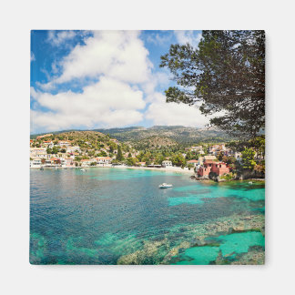 Het dorp Assos op het eiland Kefalonia, Griekenlan Magneet