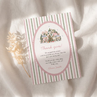 Het Dorp Baby Shower Bedankkaart