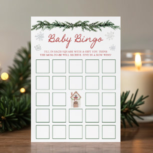 Het Dorp Baby Shower Bingo Kaart
