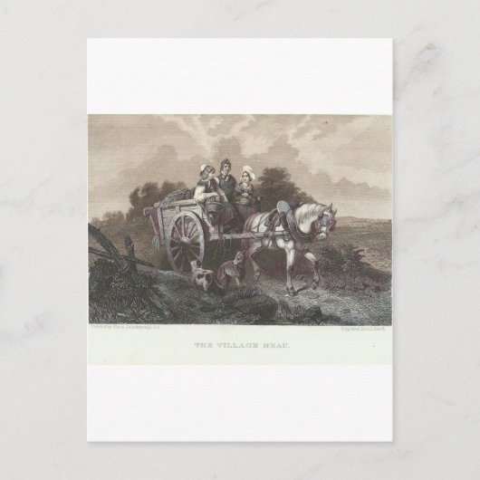 Het dorp Beau Briefkaart (Voorkant)